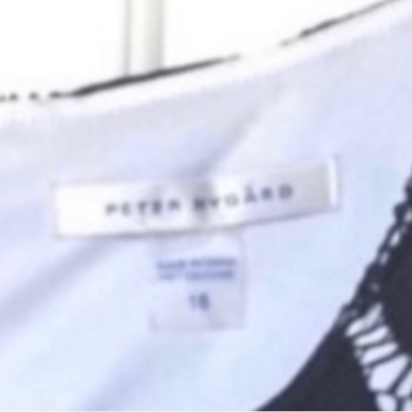 Peter Nygard Black Dress Lace Sleeveless Size 16 - Picture 6 of 6